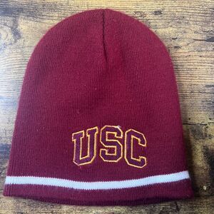 USC Embroidered Beanie Hat Cap